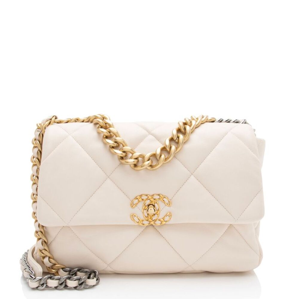Chanel Lambskin 19 Large Flap Shoulder Bag